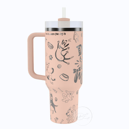 40oz Dog Mom Tumbler