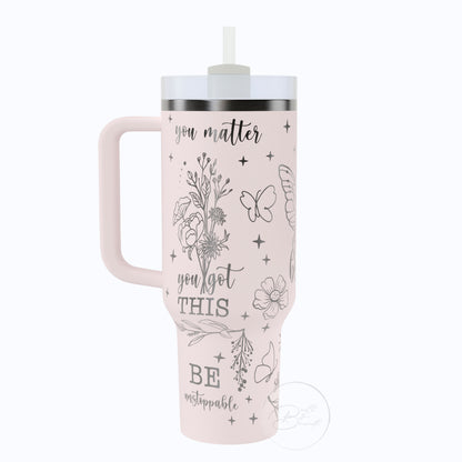 40oz Just Breathe Tumbler