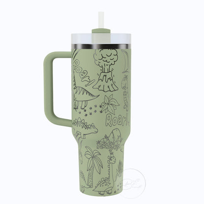 40oz Dinosaur Tumbler