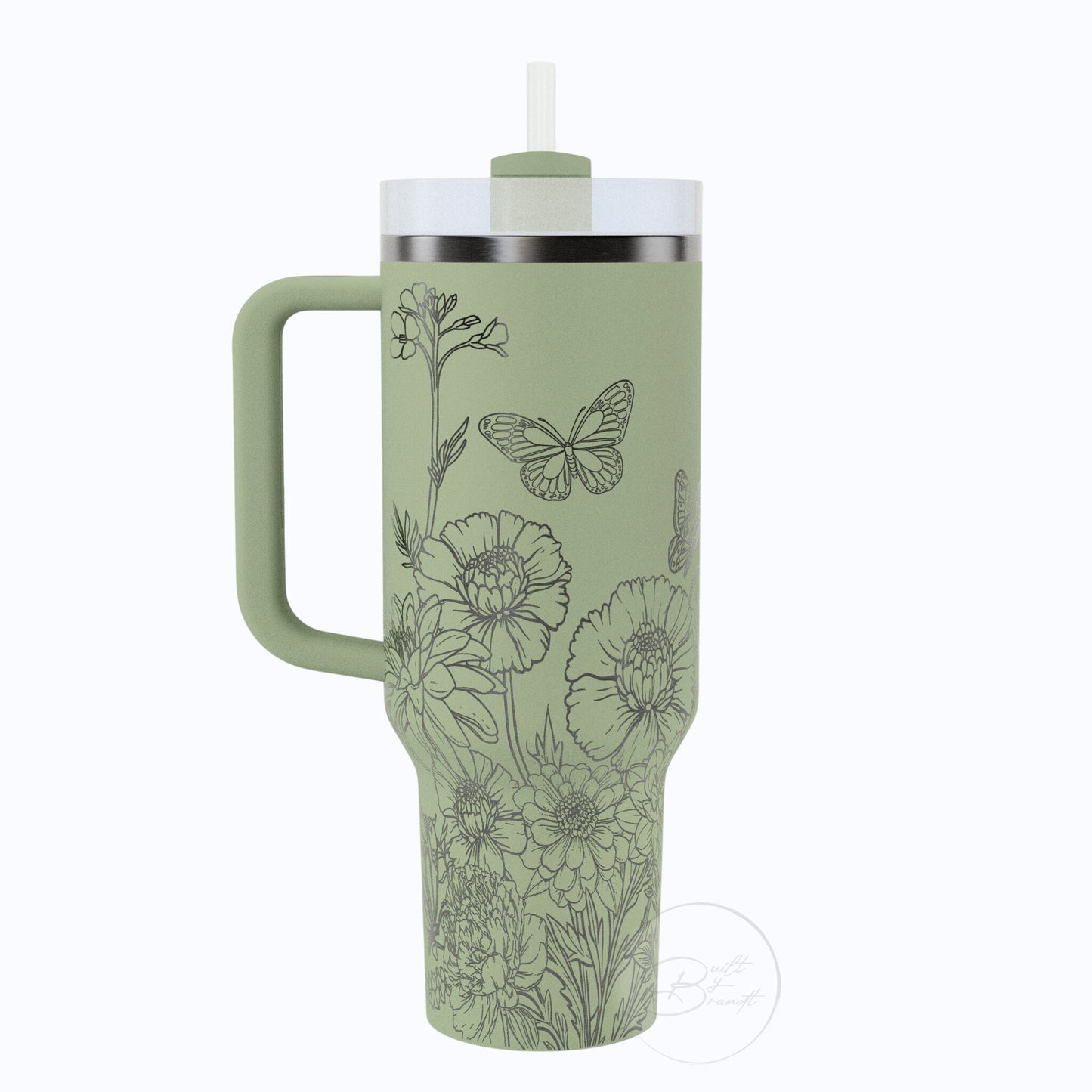 40oz Butterfly Tumbler