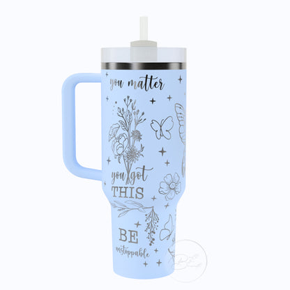 40oz Just Breathe Tumbler