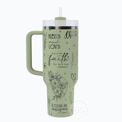 40oz Boho Bible Tumbler