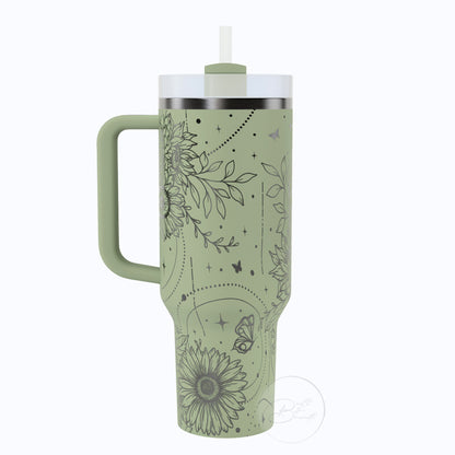 40oz Boho Sunflower Tumbler