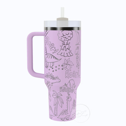 40oz Dinosaur Tumbler