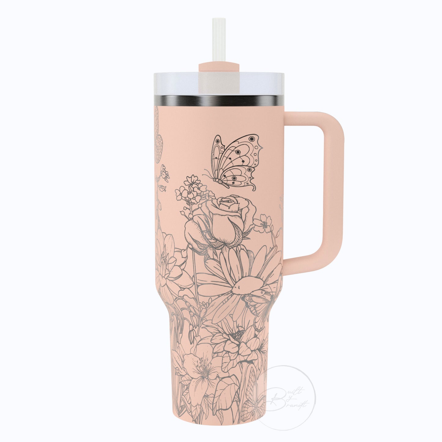 40oz Butterfly Tumbler