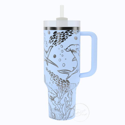 40oz Shark Tumbler