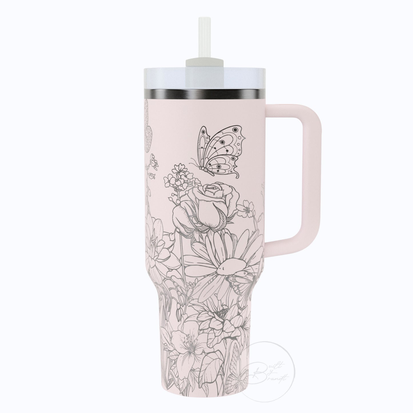 40oz Butterfly Tumbler