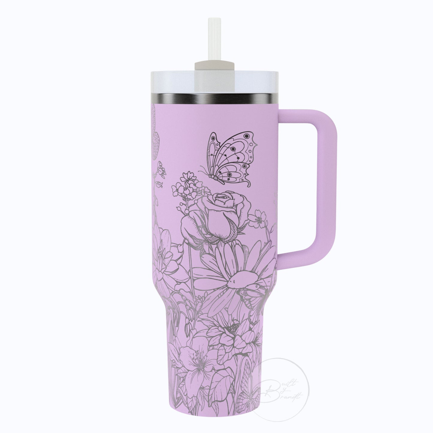 40oz Butterfly Tumbler