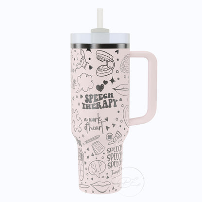 40oz Speech Therapy Tumbler