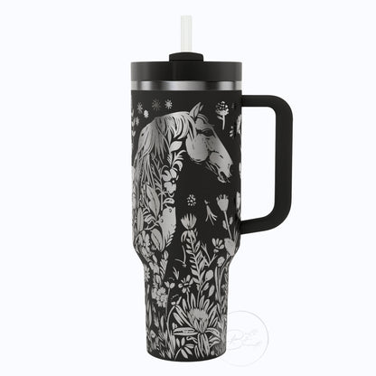 40oz Horse Tumbler