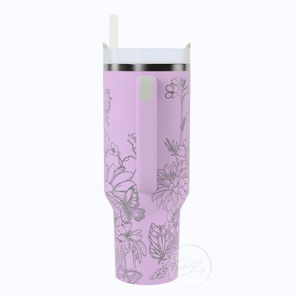 40oz Butterfly Tumbler