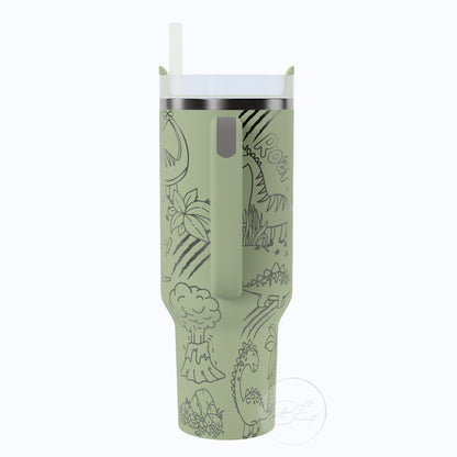 40oz Dinosaur Tumbler