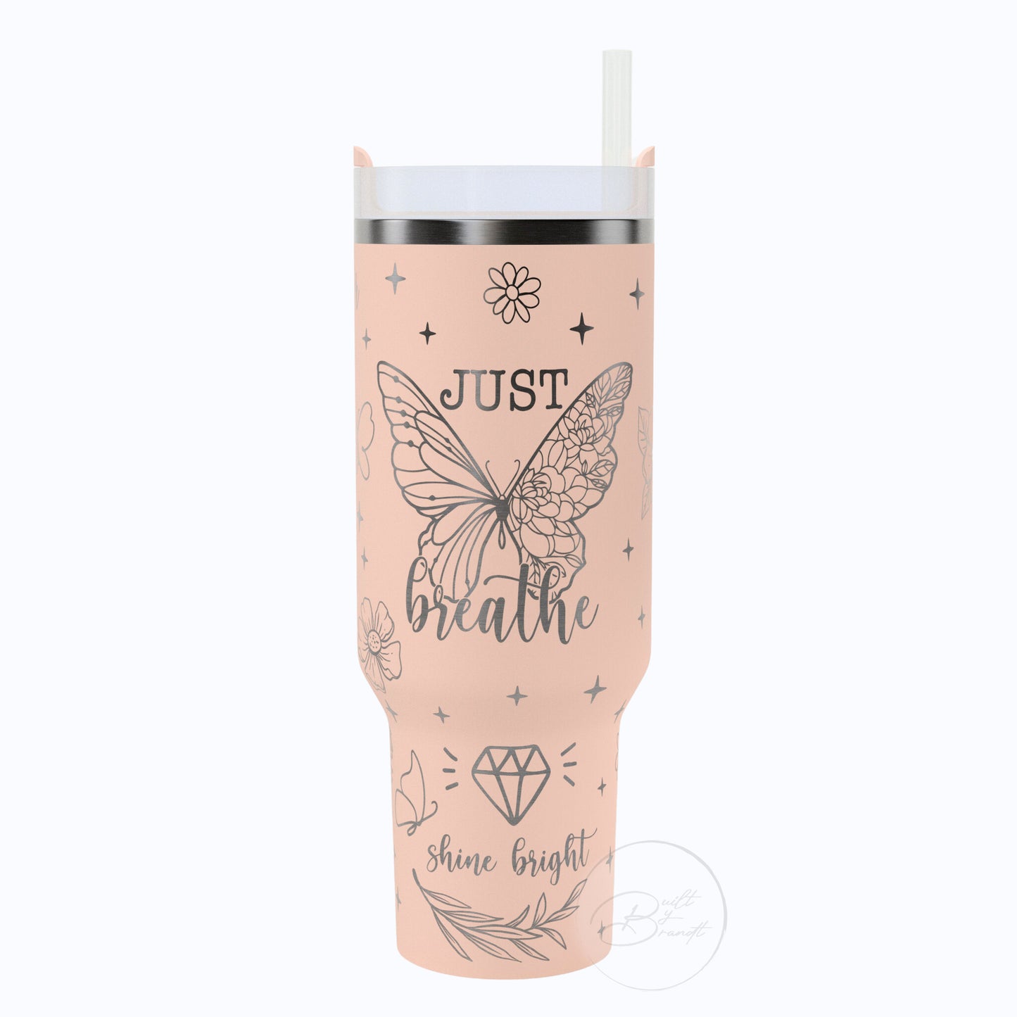 40oz Just Breathe Tumbler