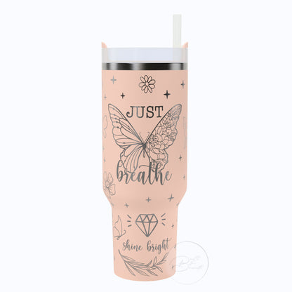 40oz Just Breathe Tumbler