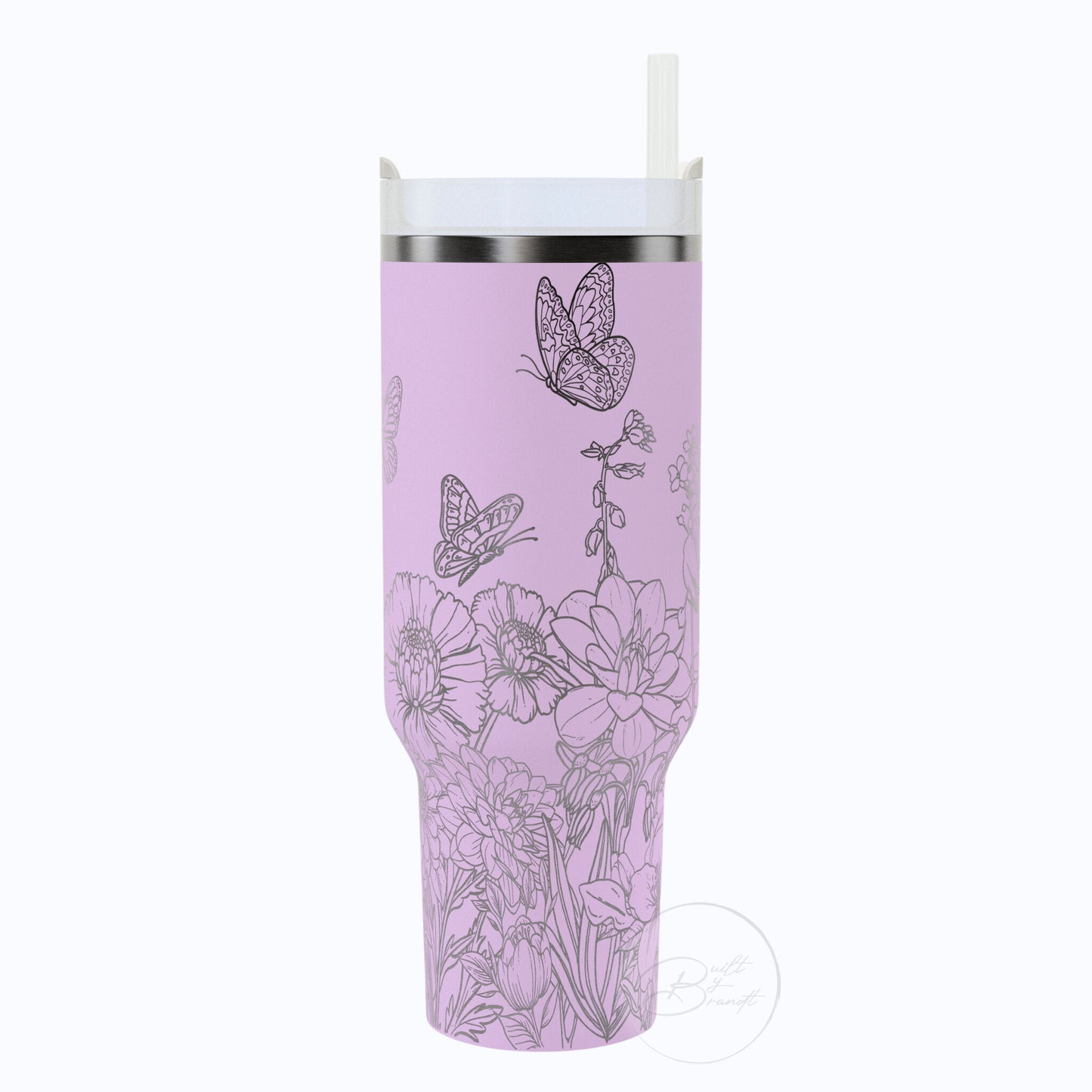 40oz Butterfly Tumbler