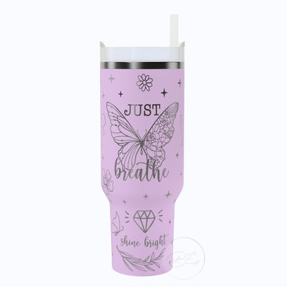 40oz Just Breathe Tumbler