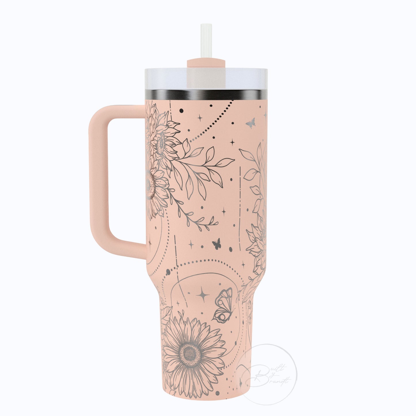 40oz Boho Sunflower Tumbler