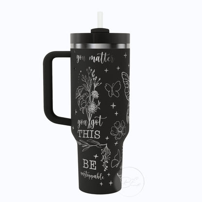 40oz Just Breathe Tumbler