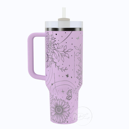 40oz Boho Sunflower Tumbler