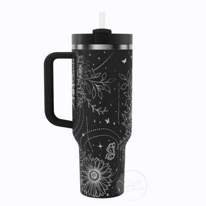 40oz Boho Sunflower Tumbler