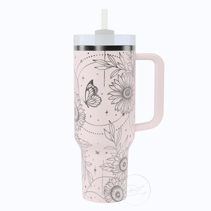 40oz Boho Sunflower Tumbler