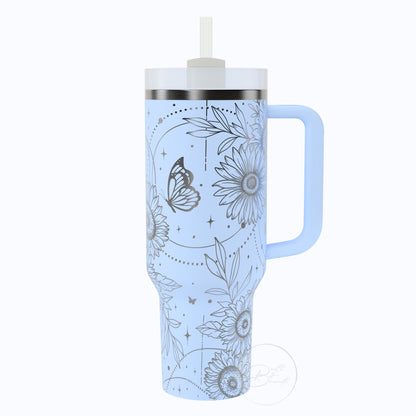 40oz Boho Sunflower Tumbler