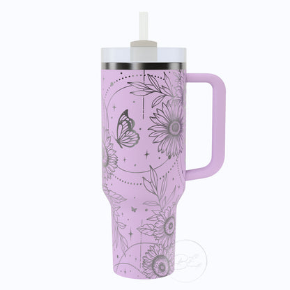 40oz Boho Sunflower Tumbler