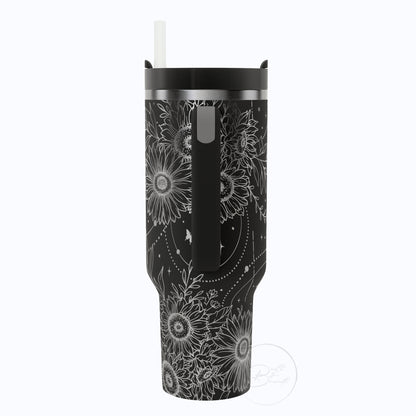 40oz Boho Sunflower Tumbler