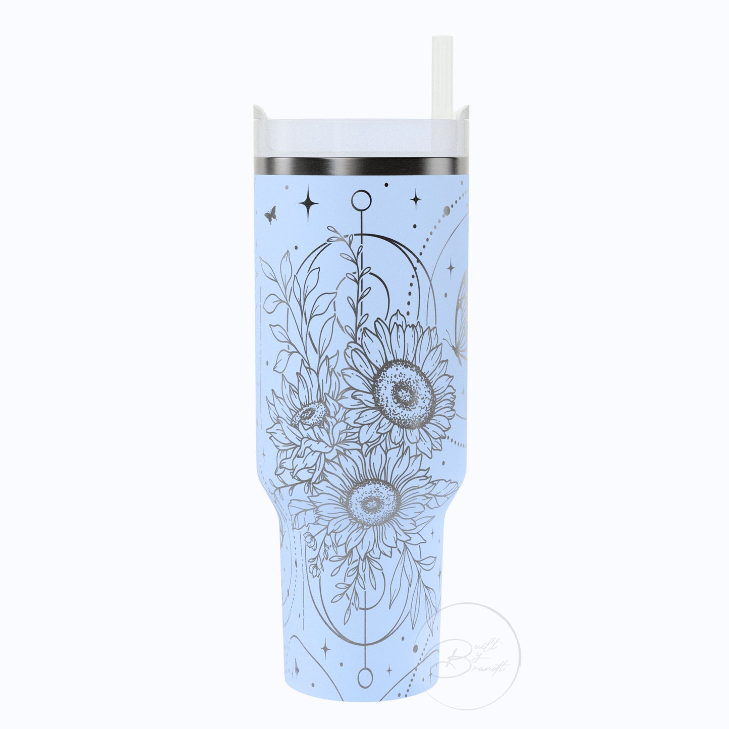 40oz Boho Sunflower Tumbler