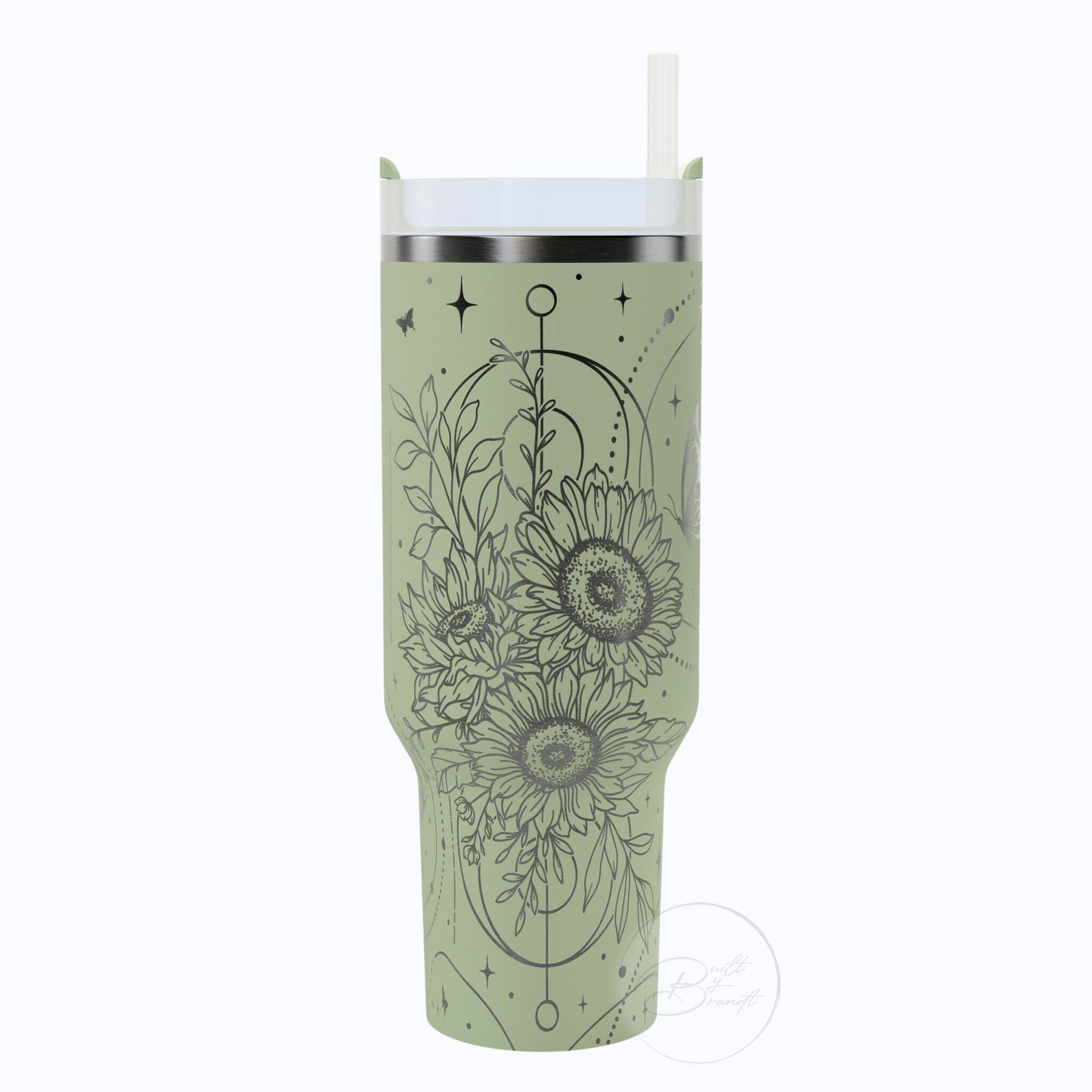 40oz Boho Sunflower Tumbler