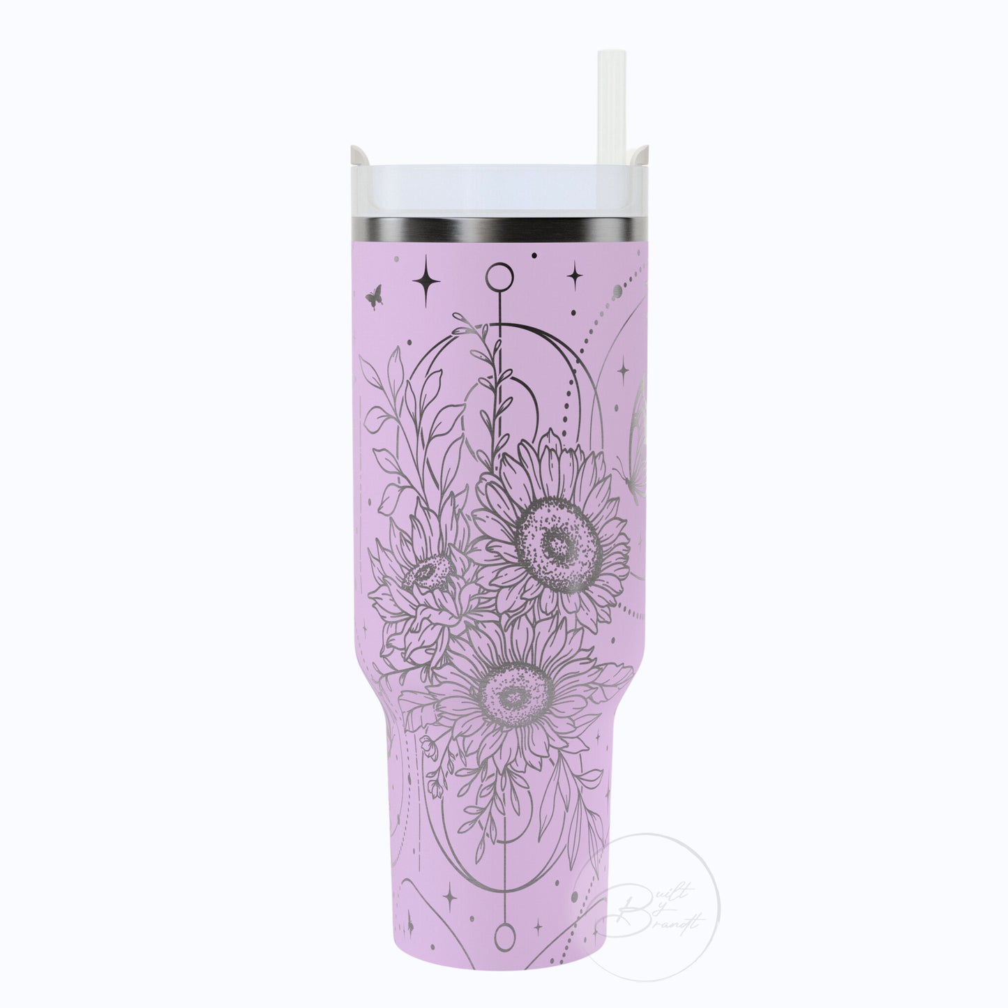 40oz Boho Sunflower Tumbler