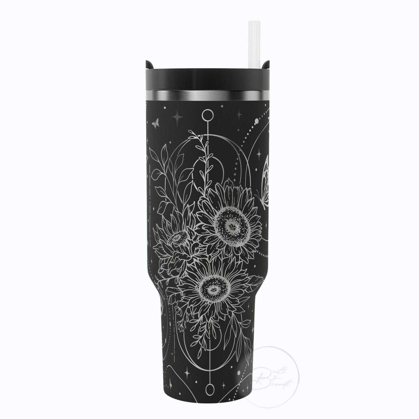 40oz Boho Sunflower Tumbler